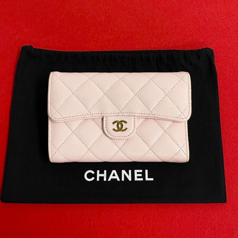 Chanel Matelassé Caviar Leather Wallet